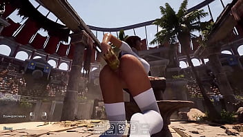 Lara needs to insert a secret mysterious enigmatic phallus into her cave to open another passage 3d hentai game