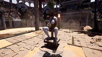 Lara needs to insert a secret mysterious enigmatic phallus into her cave to open another passage 3d hentai game