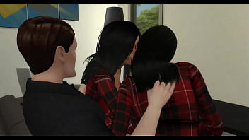 Mia k and violet m banged by big cock