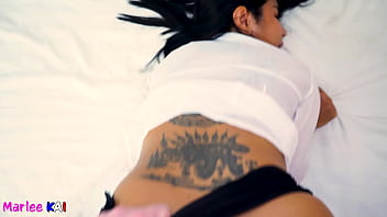 Slutty asian in heels fucked