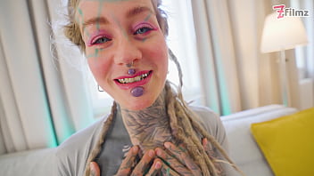 Double anal slut gangbang with tattoo girl anuskatzz ends with big facial atm dap dp