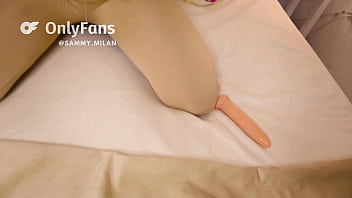 Horny sammy surprised touching herself