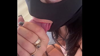 Red Lipstick Blowjob & Hardcore Doggy In Fishnet Lingerie thumbnail