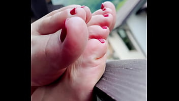 My tasty red toes looks so suckable