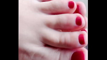My tasty red toes looks so suckable My tasty red toes looks so suckable