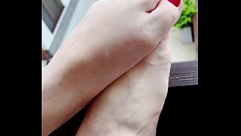 My tasty red toes looks so suckable