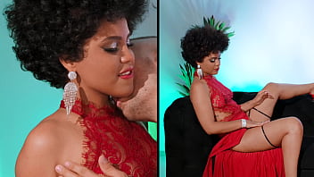 Curly haired beauty selva lapiedra finishes with a delightful facial