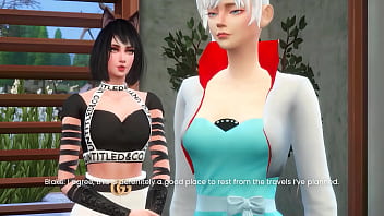 Weiss and yang fucks while sun and blake have fun with each other