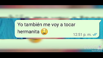 Hermanas se excitan hablando