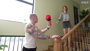 Passionate and tender sex on the summer house of young people