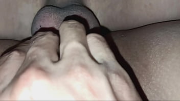 Watch me try to deepthroat this massive cock from underneath my big heavy natural titties