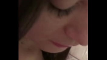 Homemade sex with my horny neighbor after sucking his cock in the bathroom