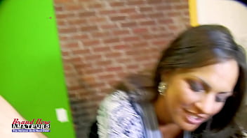 Busty brunette hottie kayla sucks a dick to get her twat and butt fucked