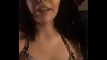 Cam girl touching her pussy