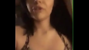 Cam girl touching her pussy