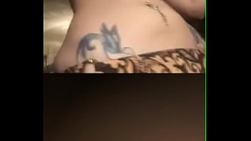 Cam girl touching her pussy