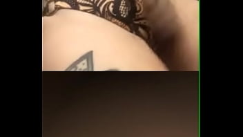 Cam girl touching her pussy