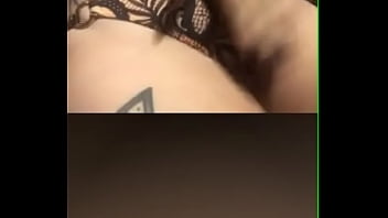 Cam girl touching her pussy