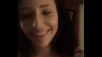 Cam girl touching her pussy