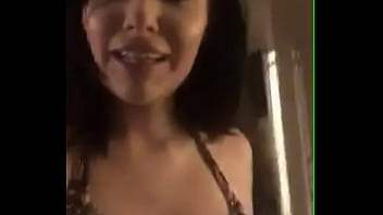 Cam girl touching her pussy