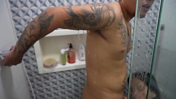 Stepsister being used as a slut in the shower