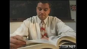 Sexy teacher licks and sucks