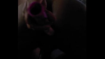 Friend gets double penetrated with my dick and her toy