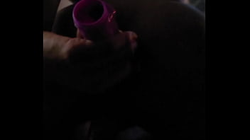 Friend gets double penetrated with my dick and her toy