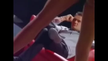 Mercedes rides on her mans dick while its up her ass for an atm facial