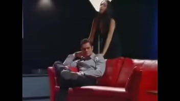 Mercedes rides on her mans dick while its up her ass for an atm facial