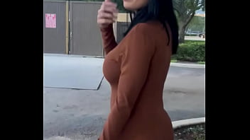 Stalker in a parking lot