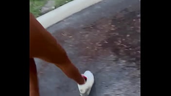 Stalker in a parking lot