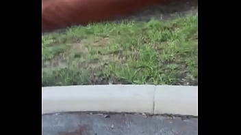 Stalker in a parking lot