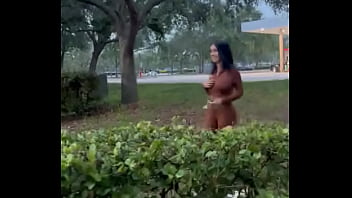 Stalker in a parking lot