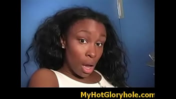 Amazing cock sucking through a gloryhole 17