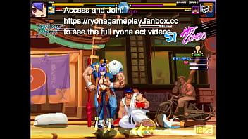 Pretty women has sex with men in erotic ryona hentai gameplay video