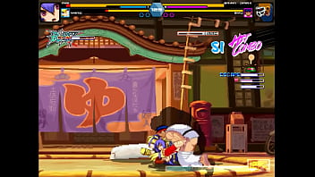 Pretty women has sex with men in erotic ryona hentai gameplay video