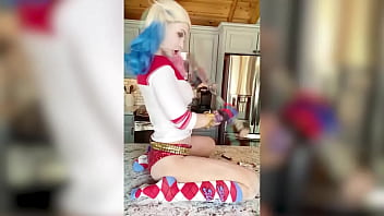 Alix lynx as harley quinn gives you joi
