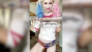 Alix lynx as harley quinn gives you joi