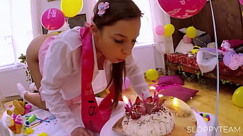 Anal birthday party whipped cream blowjob crushed birthday cake cuckhold boyfriend husband full movie