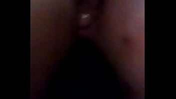 Dildo stuffed pussy and asshole played with