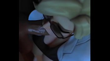 Estaba en mi oficina y me terminan follando la boca con un pene negro griy gordo