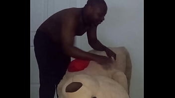 Taking turns stretching like my other scorpio zodiac animal from astrology a spider similar to stretching like a cancers zodiac animal a crab with toy bear 1