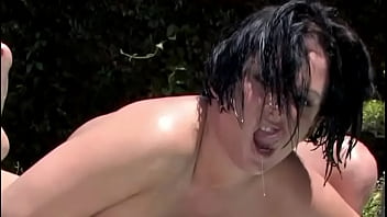 Heather gables gets anal dpd outside plus tory lane shoves dildo in her ass