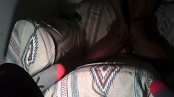 Black boy ride cucumber for first time