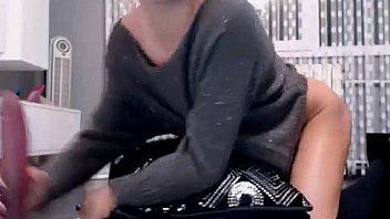 Blonde and vibrator webcam show