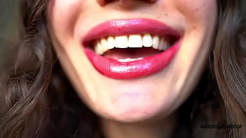 Tender naughty red kiss