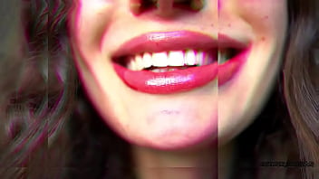 Tender naughty red kiss