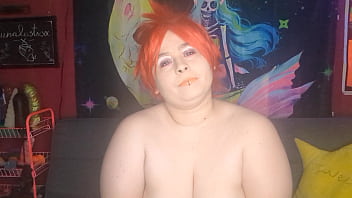 Lunalusts4u in cute onesie teasing your cock