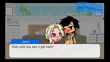 Big dick dude fucks slutty girl gacha club